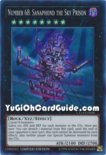 Yu-Gi-Oh Card: Number 68: Sanaphond the Sky Prison