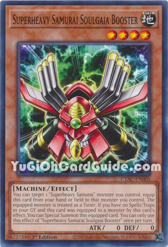 Yu-Gi-Oh Card: Superheavy Samurai Soulgaia Booster