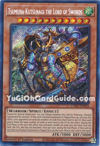 Yu-Gi-Oh Card: Tsumuha-Kutsunagi the Lord of Swords