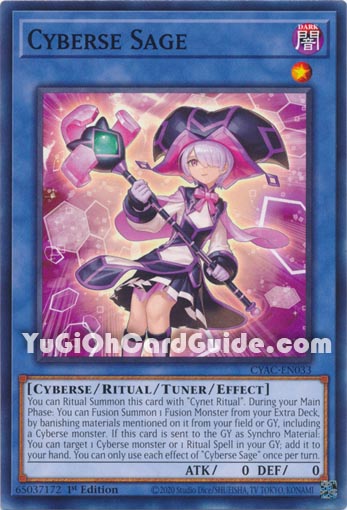 Yu-Gi-Oh Card: Cyberse Sage