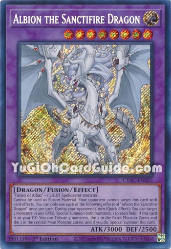 Yu-Gi-Oh Card: Albion the Sanctifire Dragon