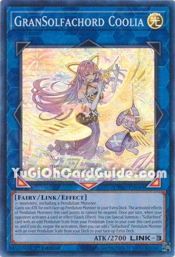 Yu-Gi-Oh Card: GranSolfachord Coolia
