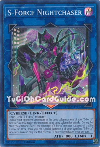 Yu-Gi-Oh Card: S-Force Nightchaser