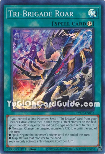 Yu-Gi-Oh Card: Tri-Brigade Roar