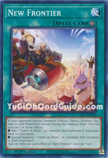 Yu-Gi-Oh Card: New Frontier