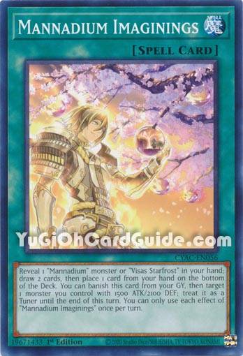 Yu-Gi-Oh Card: Mannadium Imaginings