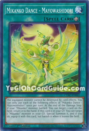 Yu-Gi-Oh Card: Mikanko Dance - Mayowashidori