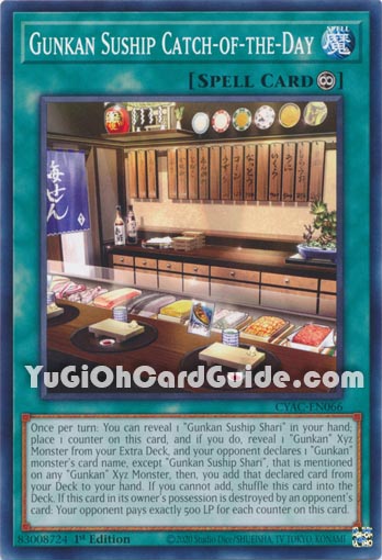 Yu-Gi-Oh Card: Gunkan Suship Catch-of-the-Day