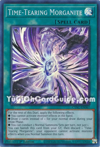 Yu-Gi-Oh Card: Time-Tearing Morganite