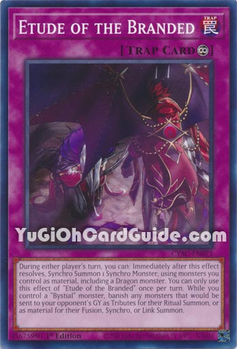 Yu-Gi-Oh Card: Etude of the Branded