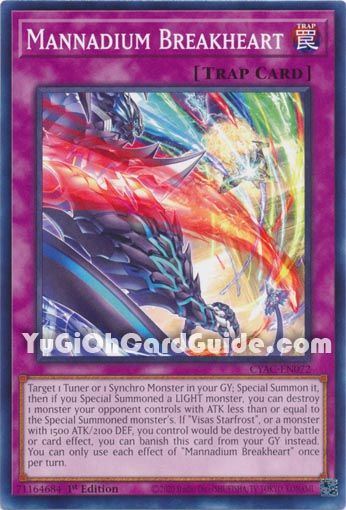 Yu-Gi-Oh Card: Mannadium Breakheart
