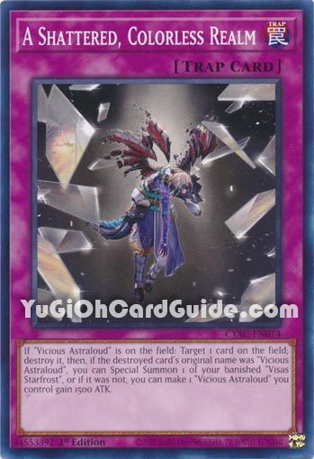 Yu-Gi-Oh Card: A Shattered, Colorless Realm