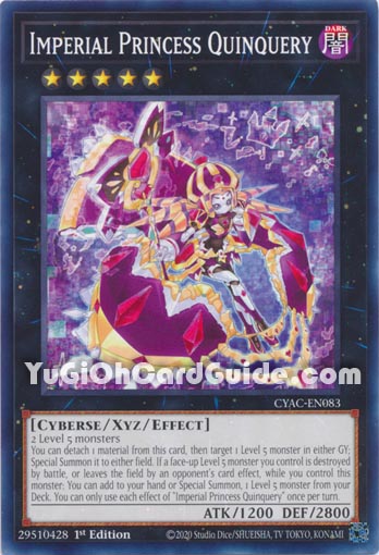 Yu-Gi-Oh Card: Imperial Princess Quinquery