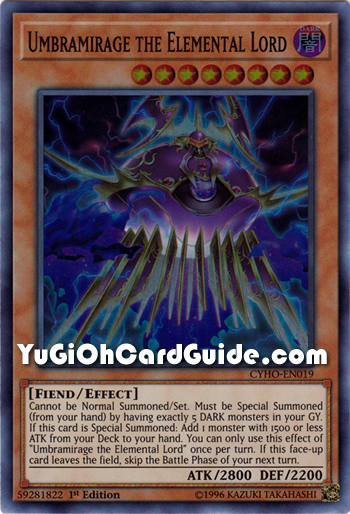 Yu-Gi-Oh Card: Umbramirage the Elemental Lord