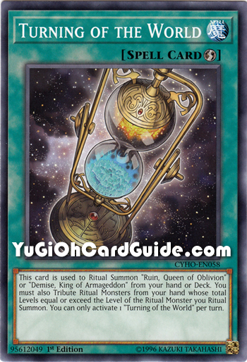 Yu-Gi-Oh Card: Turning of the World
