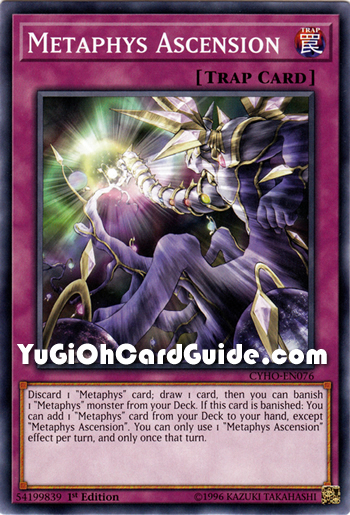 Yu-Gi-Oh Card: Metaphys Ascension