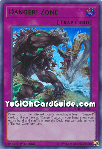 Yu-Gi-Oh Card: Danger! Zone