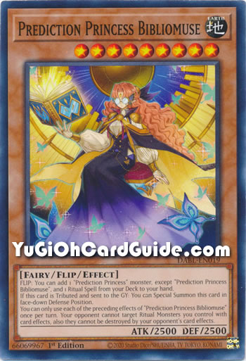 Yu-Gi-Oh Card: Prediction Princess Bibliomuse