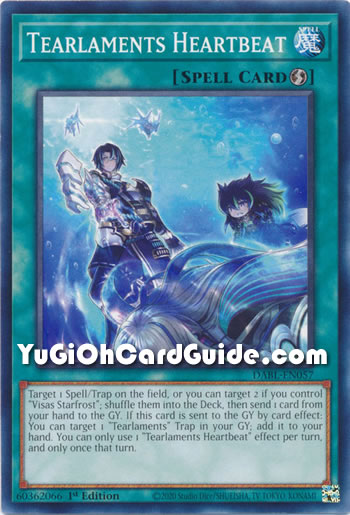 Yu-Gi-Oh Card: Tearlaments Heartbeat