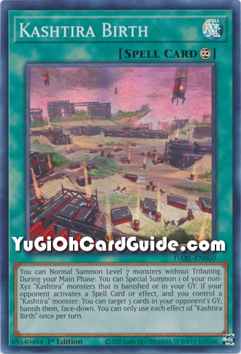 Yu-Gi-Oh Card: Kashtira Birth