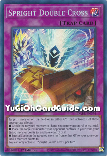 Yu-Gi-Oh Card: Spright Double Cross