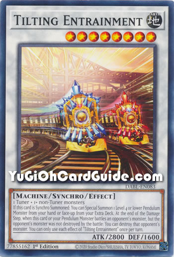Yu-Gi-Oh Card: Tilting Entrainment