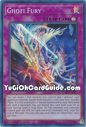 Yu-Gi-Oh Card: Ghoti Fury