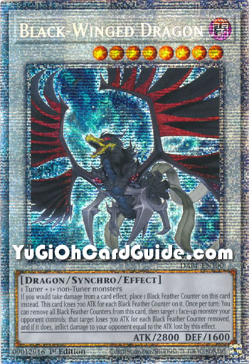 Yu-Gi-Oh Card: Black-Winged Dragon