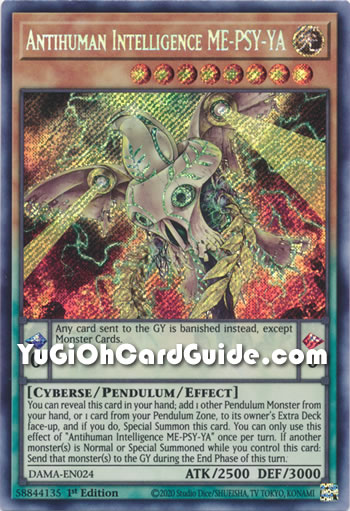 Yu-Gi-Oh Card: Antihuman Intelligence ME-PSY-YA