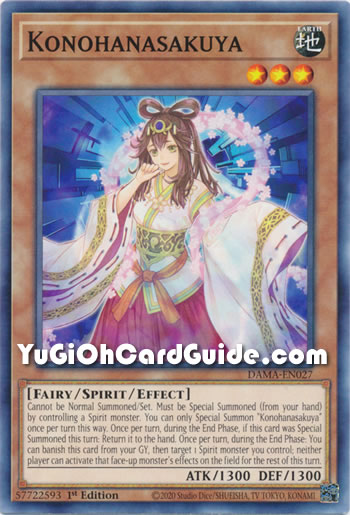 Yu-Gi-Oh Card: Konohanasakuya