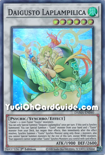 Yu-Gi-Oh Card: Daigusto Laplampilica