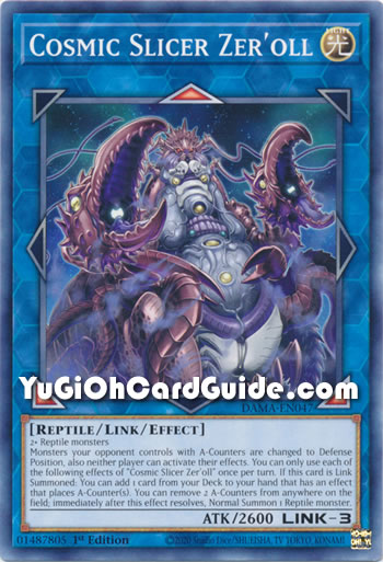 Yu-Gi-Oh Card: Cosmic Slicer Zer'oll