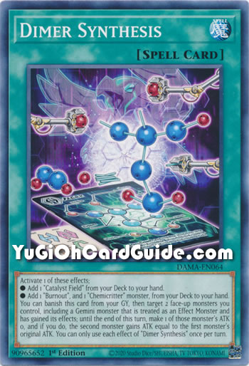 Yu-Gi-Oh Card: Dimer Synthesis