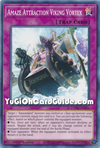 Yu-Gi-Oh Card: Amaze Attraction Viking Vortex