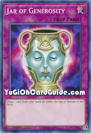 Yu-Gi-Oh Card: Jar of Generosity