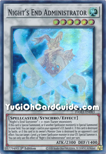 Yu-Gi-Oh Card: Night's End Administrator