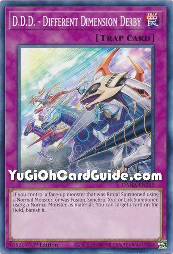 Yu-Gi-Oh Card: D.D.D. - Different Dimension Derby