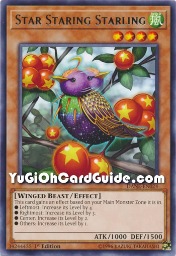 Yu-Gi-Oh Card: Star Staring Starling