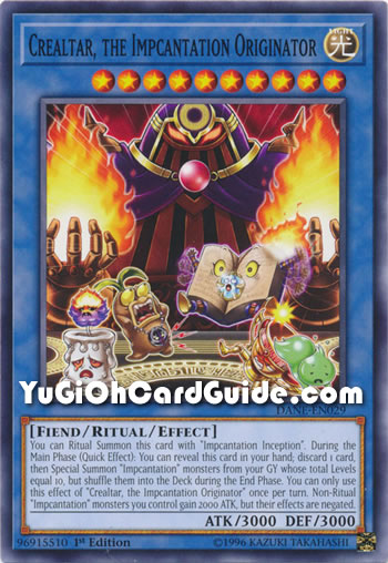 Yu-Gi-Oh Card: Crealtar, the Impcantation Originator