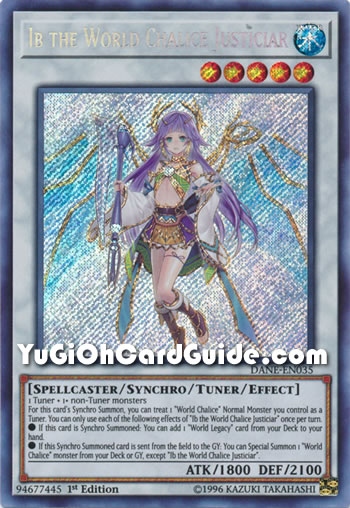 Yu-Gi-Oh Card: Ib the World Chalice Justiciar
