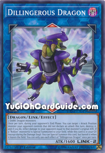 Yu-Gi-Oh Card: Dillingerous Dragon
