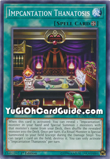 Yu-Gi-Oh Card: Impcantation Thanatosis