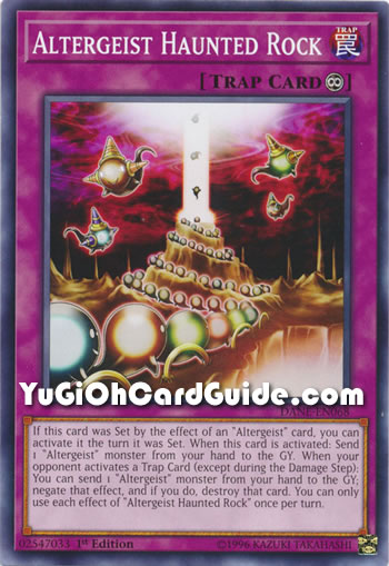 Yu-Gi-Oh Card: Altergeist Haunted Rock