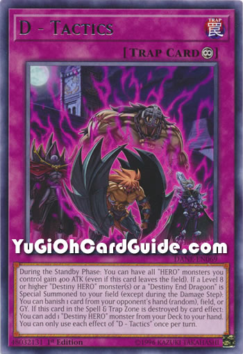 Yu-Gi-Oh Card: D - Tactics
