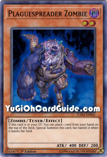 Yu-Gi-Oh Card: Plaguespreader Zombie