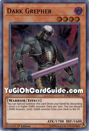 Yu-Gi-Oh Card: Dark Grepher