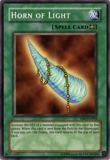 Yu-Gi-Oh Card: Horn of Light