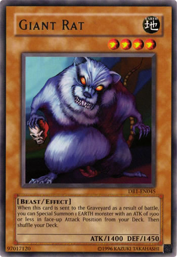 Yu-Gi-Oh Card: Giant Rat