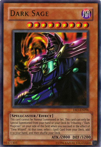 Yu-Gi-Oh Card: Dark Sage