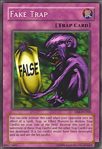 Yu-Gi-Oh Card: Fake Trap